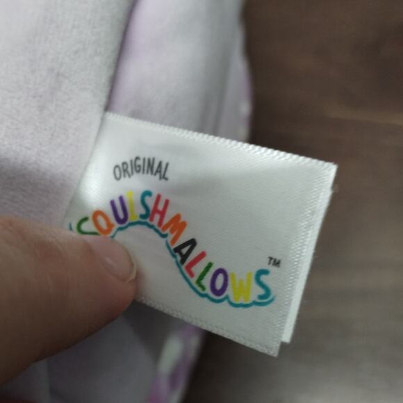 Squishmallows NWT Delzi Donkey Purple Floral Yellow Glasses Plush Easter Basket - Picture 5 of 8